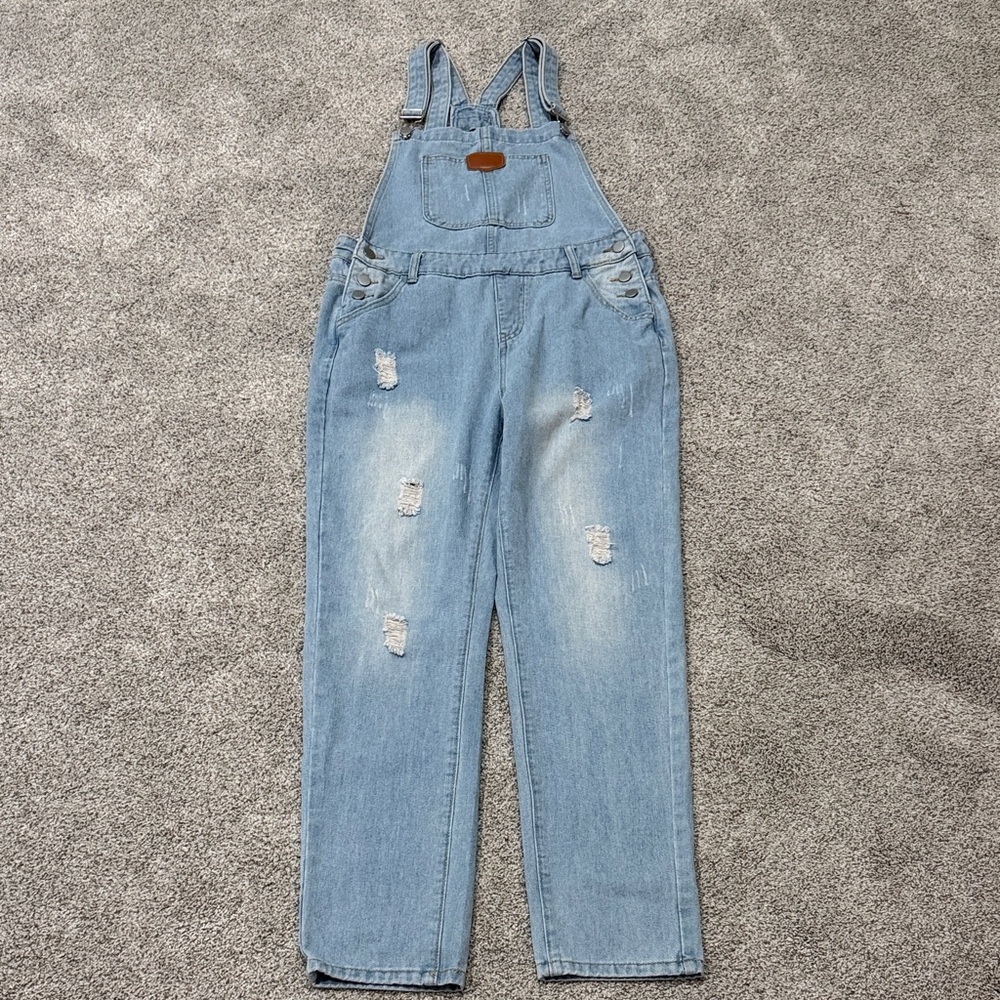 Women’s Light Blue Denim Overalls